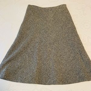Vtg Ralph Lauren LRL ALine Skirt Size 6 Wool Blend Tweed Knee Length Lined